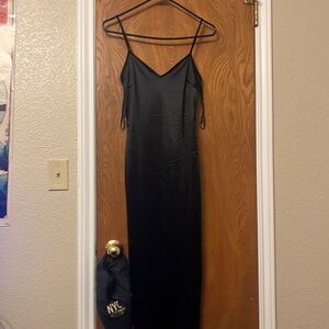 Black floor length dress